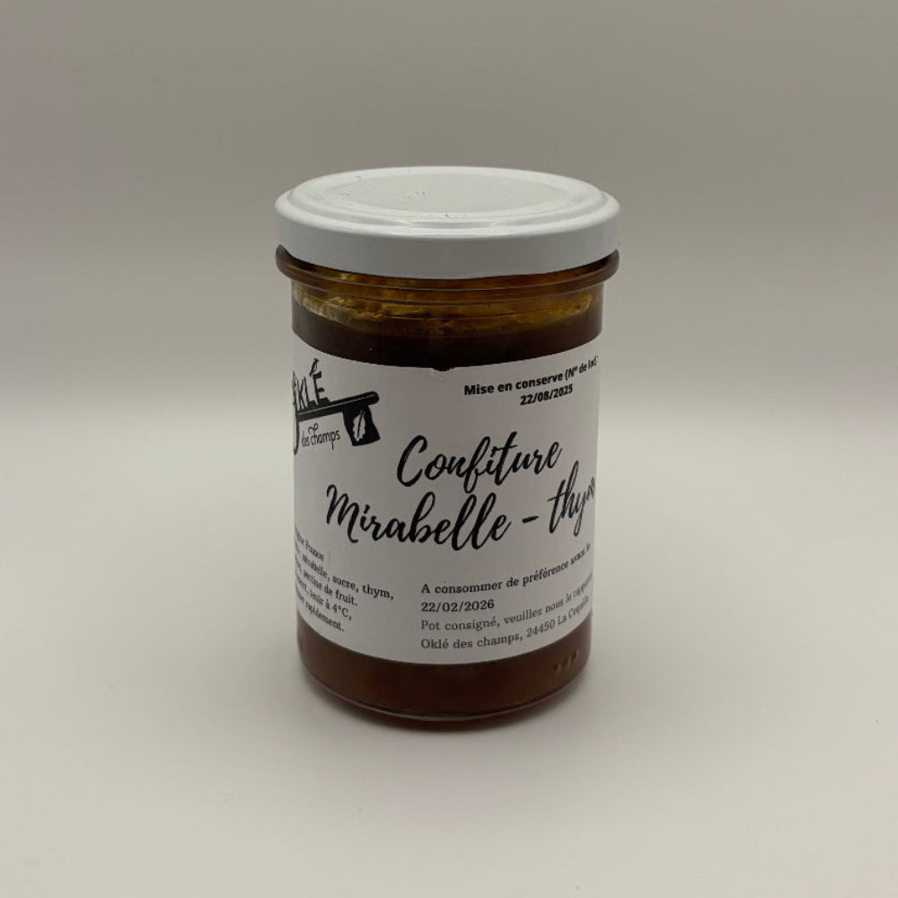 Confiture van mirabel en tijm | 200 gram